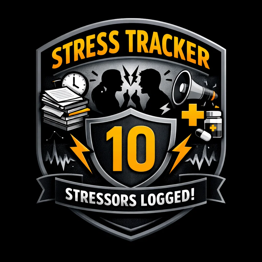 Stress tracker badge